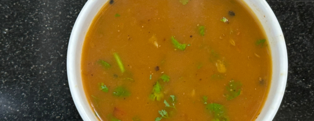 Rasam in a bowl