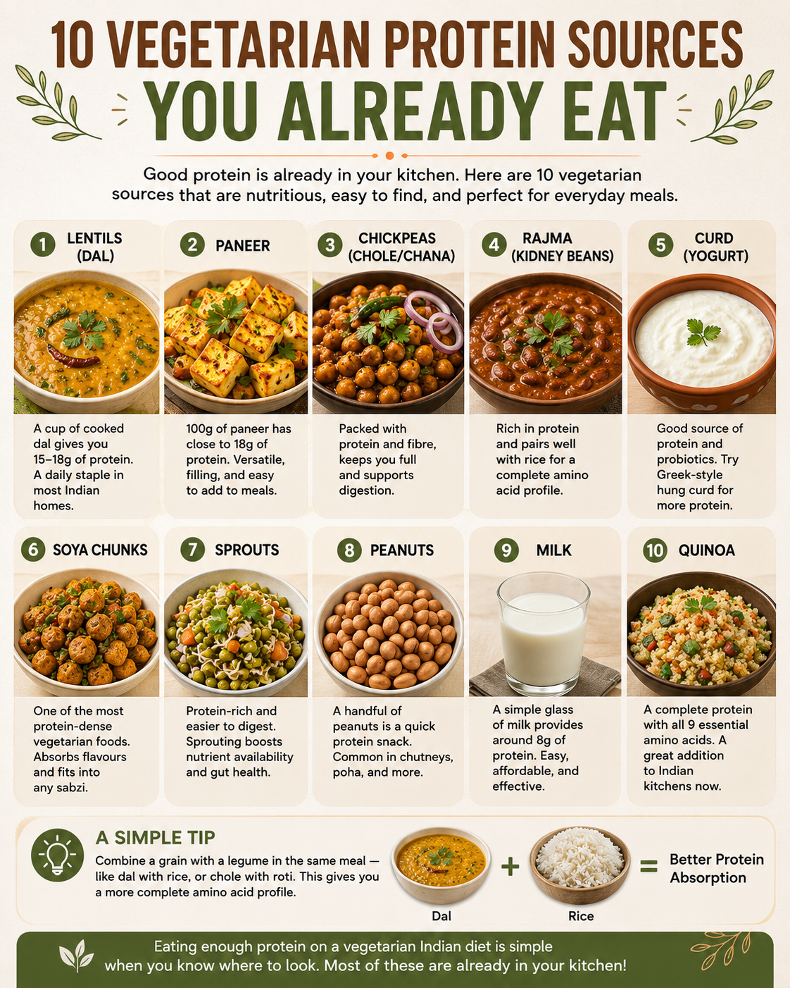 10 Vegetarian protein sources