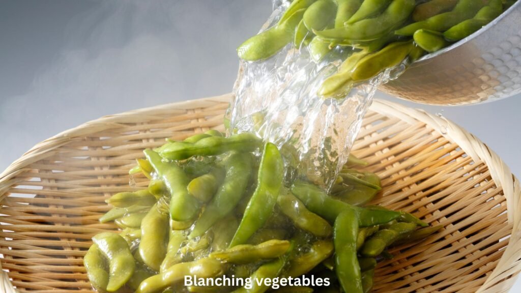 blanching vegetables