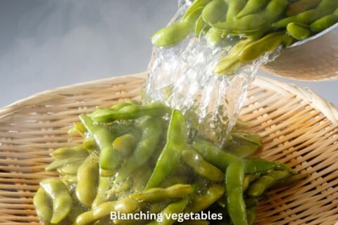 blanching vegetables