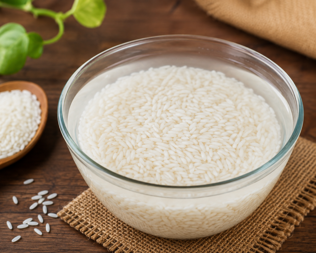Soaked rice