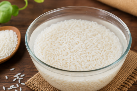 Soaked rice